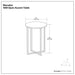 Marsden - Side Table With Polished Base - White / Silver Simpli-Home