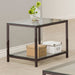 Weston - 1 Shelf Side End Table - Nickel Furniture Max