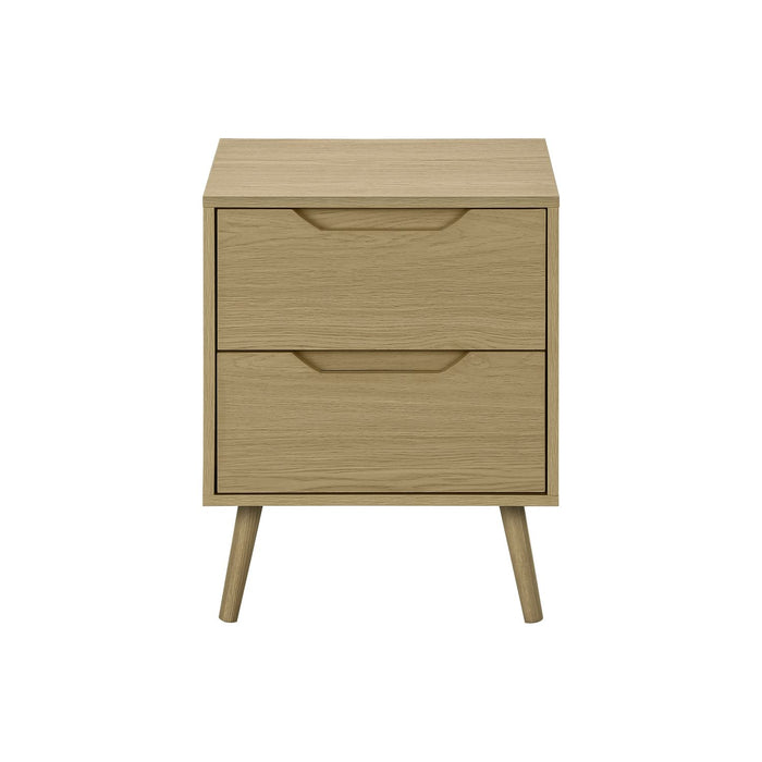Accent Table With Storage Drawers - Natural 8th Street