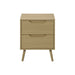 Accent Table With Storage Drawers - Natural 8th Street