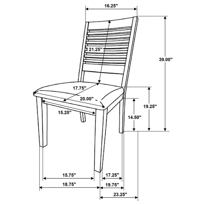 Malvika - Dining Side Chair (Set of 2) - Brown Furniture Max