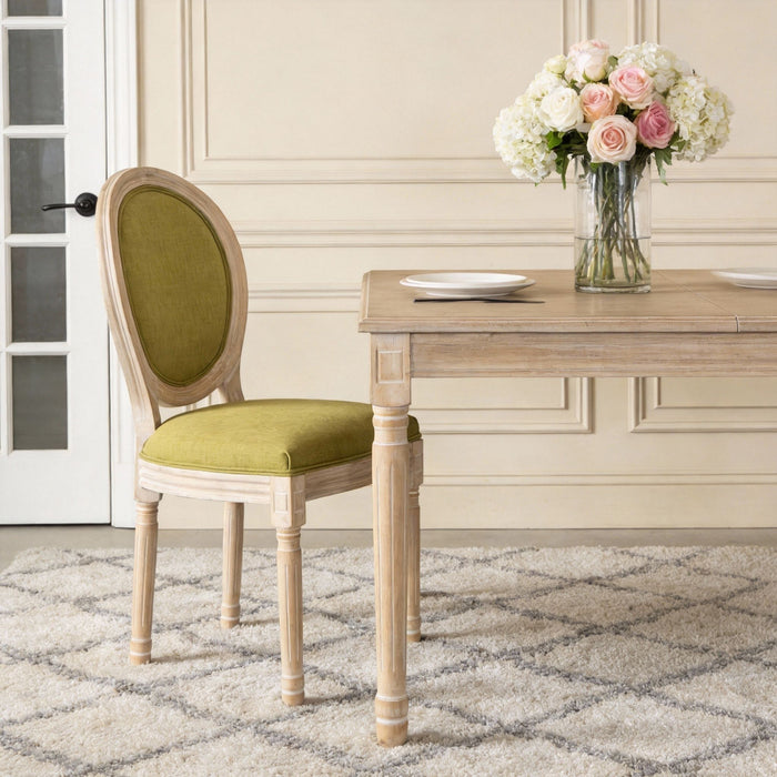Upholstered With Round Back Dining Chairs (Set of 2) Home Essentials