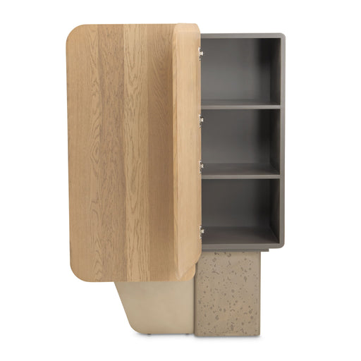 Bristol Point - Bar Cabinet - Saddle Brown Michael Amini