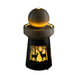 Outdoor Garden Lantern With Warm LED Light Deer Silhouette Decorative Landscape Light For Patio - White / Gray Daily Nest
