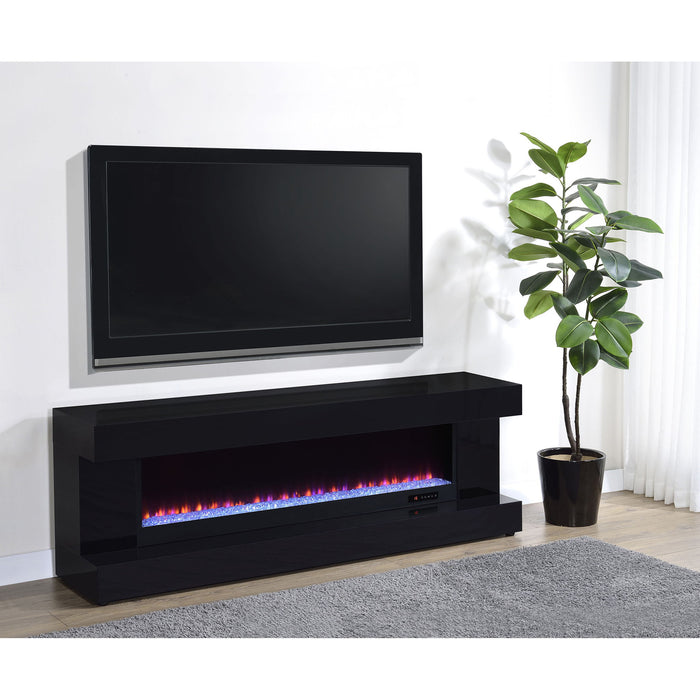 TV Stand Fireplace Console With Bluetooth Speaker Furniture Max