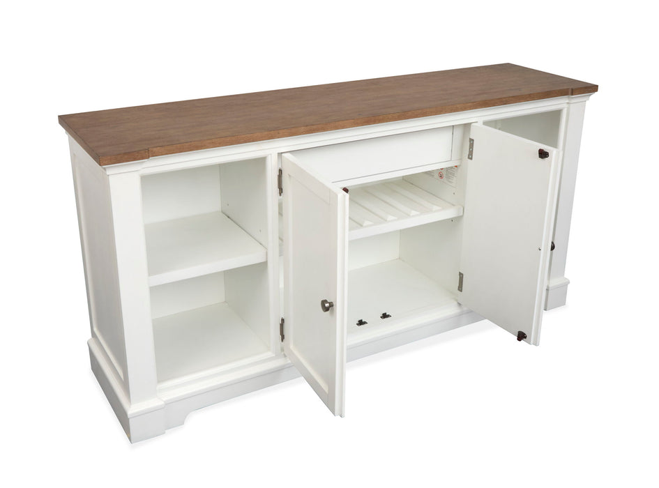 Kingston - Credenza - Whisper White And Cerused Nutmeg Magnussen Furniture