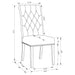 Button Tufted Side Chairs (Set of 2) - Beige Furniture Max