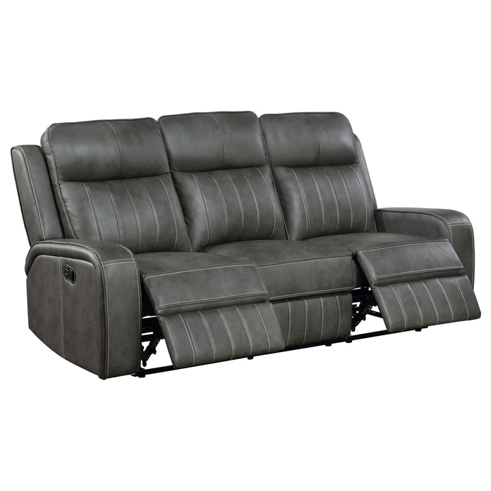 Mckinley - 3 Piece Reclining Sofa Set - Gray Furniture Max