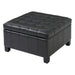 Square Tufted Indoor Ottoman With Lift-Top Storage Noble House