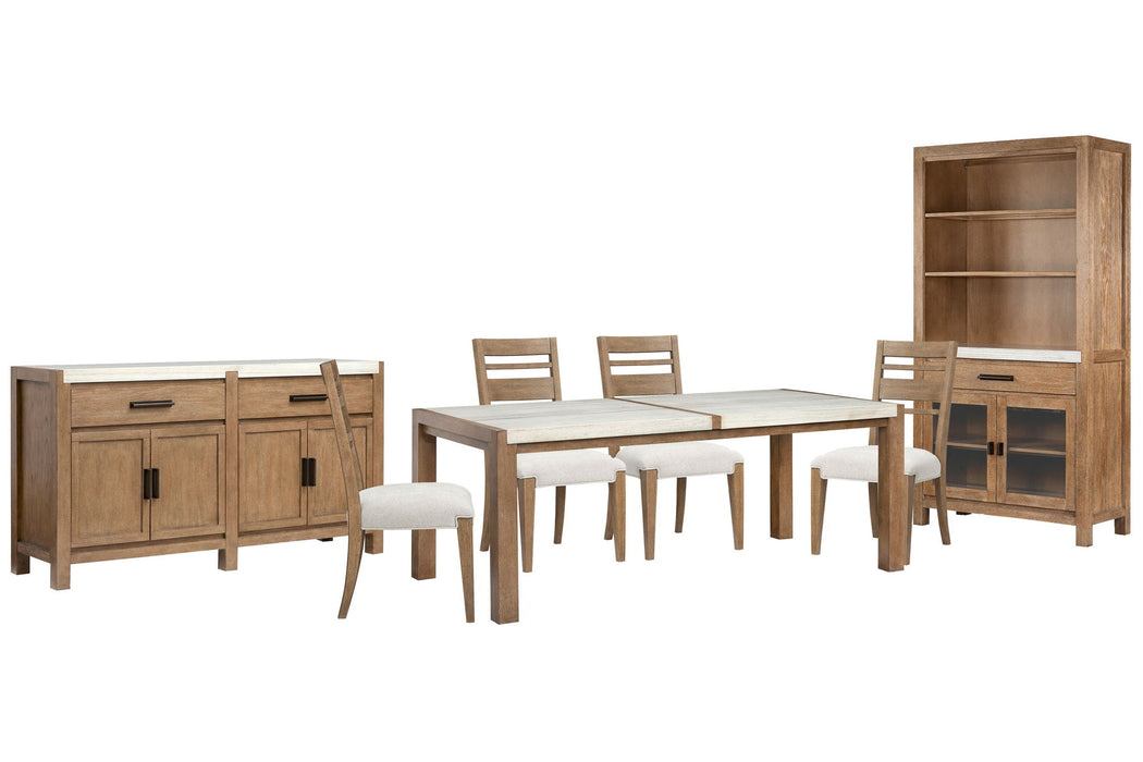 Plum Creek - 7 Piece Rectangular Dining Table Set Magnussen Furniture