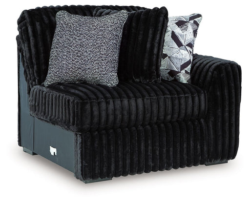 Midnight-Madness - RAF Corner Chair - Onyx Signature Design by Ashley®