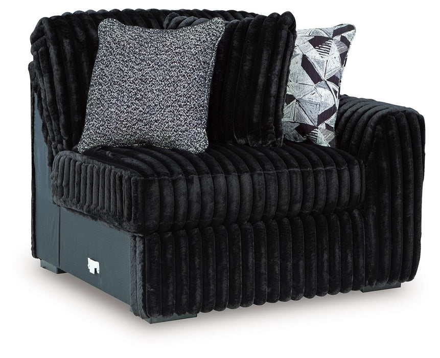Midnight-Madness - RAF Corner Chair - Onyx