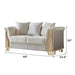 Chateau - Loveseat - Cream / Brown Matrix Furniture Group