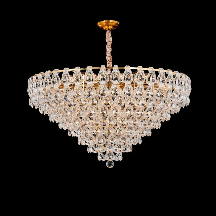 Michael Amini Lighting - Gala 28-Light Round LED Chandelier - Gold Michael Amini