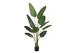 60" Tall, Artificial Plant, Bird Of Paradise Tree, Indoor, Faux, Fake, Floor, Greenery, Potted, Decorative - Green / Black 8th Street