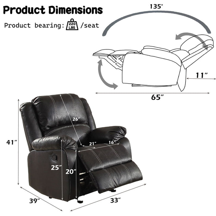 Zuriel - Motion Rocker Recliner ACME