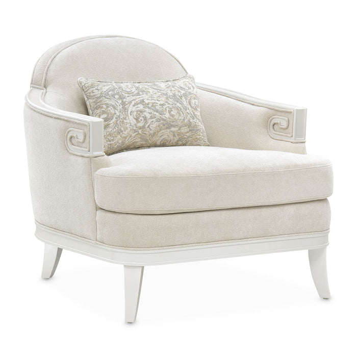 La Marisia - Chenille Matching Chair - Tranquil / Creamy Pearl