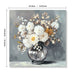 Chrysanthemum Vase Canvas Wall Art Decor Country - Stone White Daily Nest