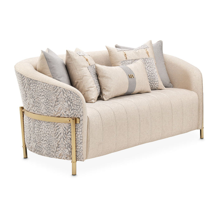 Lisbon - Loveseat - Opal / Gold Michael Amini