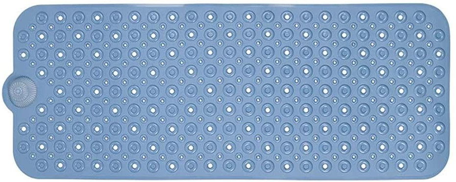 Bubbles Drain Hole Bathrub Mat - Blue