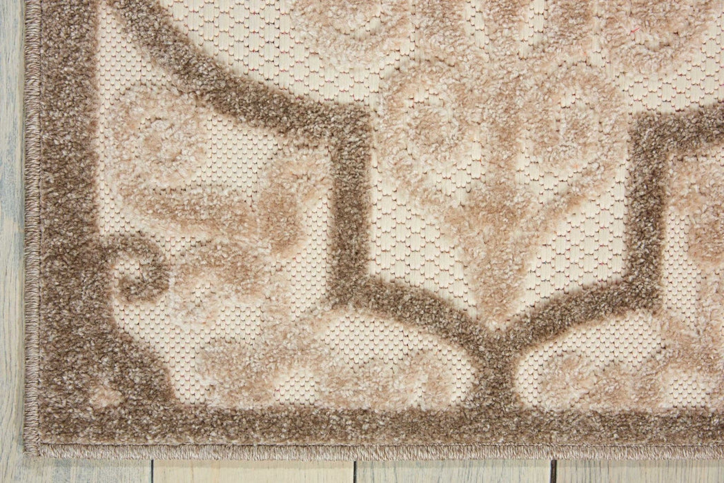 5' X 8' Moroccan Indoor / Outdoor Area Rug - Cream