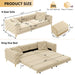3-In-1 Convertible Sleeper Sofa Home Essentials