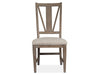 Paxton Place - Dining Side Chair With Upholstered Seat (Set of 2) - Dovetail Gray Magnussen Furniture