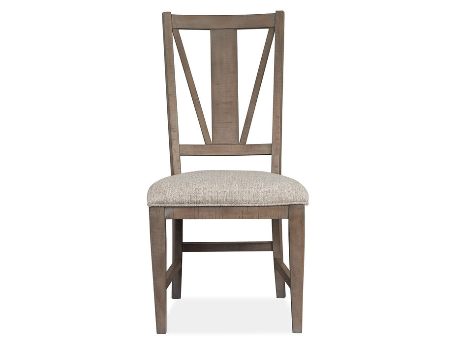 Paxton Place - Dining Side Chair With Upholstered Seat (Set of 2) - Dovetail Gray Magnussen Furniture