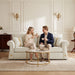 Sofa With Rolled Arms, 3 Seater Couch, Living Room Accent Home Essentials