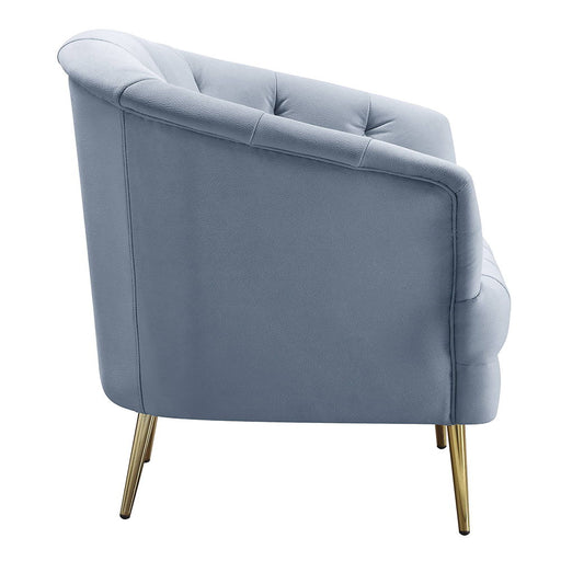 Bayram - Chair - Light Gray Velvet ACME