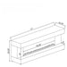 TV Stand Fireplace Console With Bluetooth Speaker Furniture Max