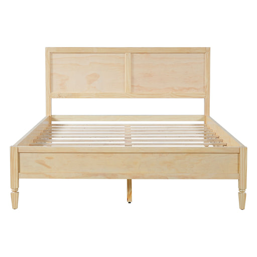 Classic Platform Bed Frame With Panel Headboard Artistry At Home