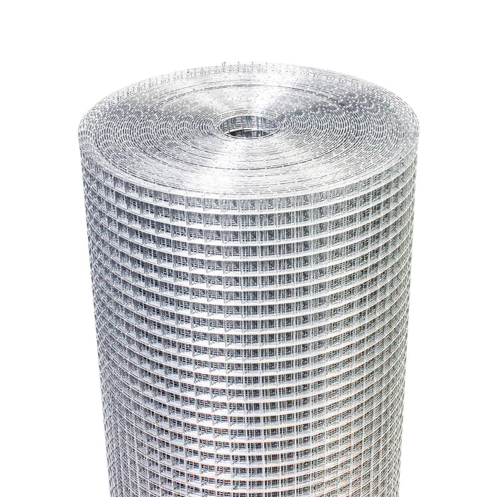Galvanized Hardware Cloth, Gauge Welded Metal Wire Fence Roll For Garden And Animal Protection - Silver