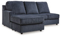 Albar Place - Laf Sofa Chaise - Cobalt Signature Design by Ashley®