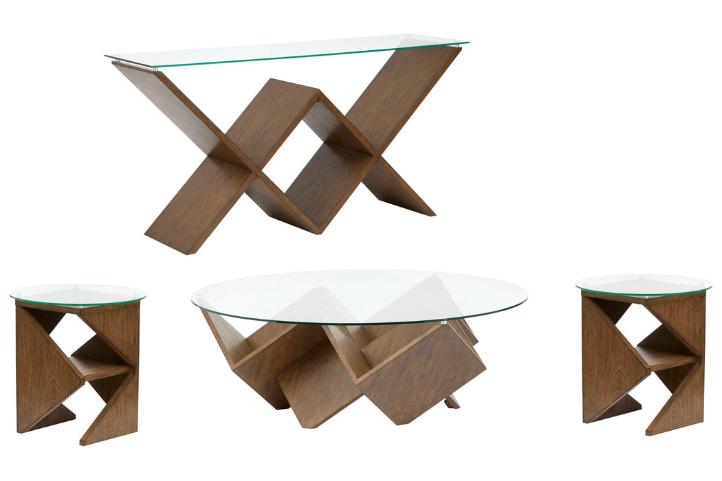 Vector - Round Cocktail Table Set Magnussen Furniture