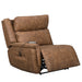 Kyra - LAF Recliner With Power Headrest, Footrest, Massage, Heat - Saddle New Classic