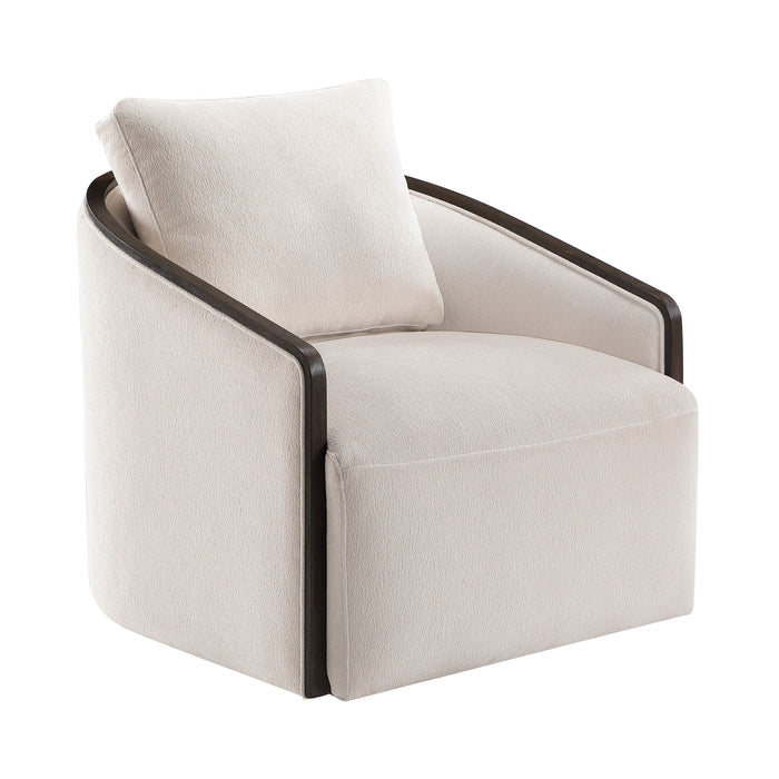 Lenora - Accent Chair With Swivel - Beige Acme