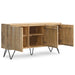 Hunter - 3 Door Sideboard Buffet With Hairpin Legs - Natural Simpli-Home