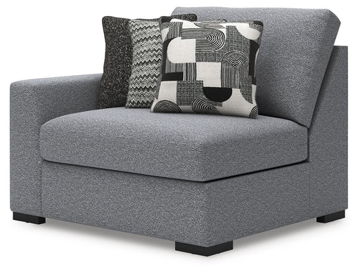 Bealton - LAF Corner Chair - Salt and Pepper Benchcraft®