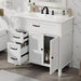Bathroom Vanity With Sink, 2 Doors 2 Drawers, Freestanding Design Noble House