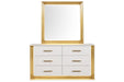 Obsession - Square Mirror - White Matrix Furniture Group