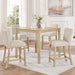 5 Piece Counter Height Table Set With 4 Chairs Home Essentials
