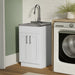 Modern Shaker All-In-One Laundry Utility Sink And Cabinet With Pull-Out Faucet Simpli-Home