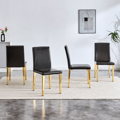 Elegant Upholstered Chairs With Metal Legs Home Essentials