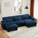 Super Comfort Oversized Modular Sectional Sofa With Movable Ottoman Home Essentials