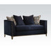 Phaedra - Loveseat With 4 Pillows - Blue Fabric ACME
