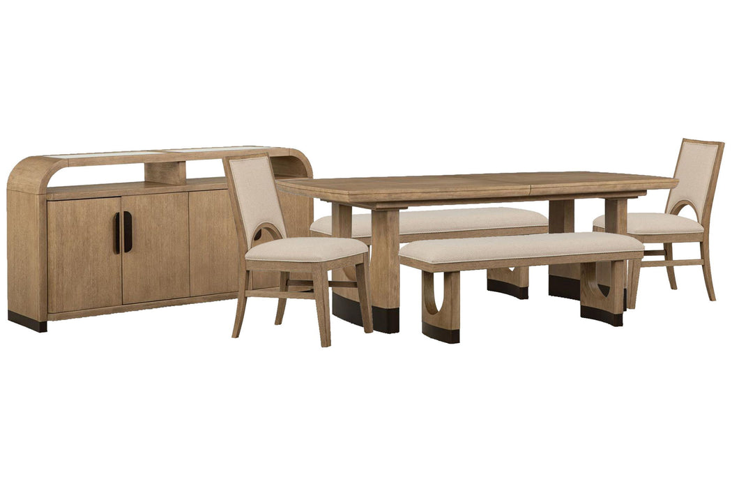 Tristan - Extendable Trestle Dining Table Set Magnussen Furniture