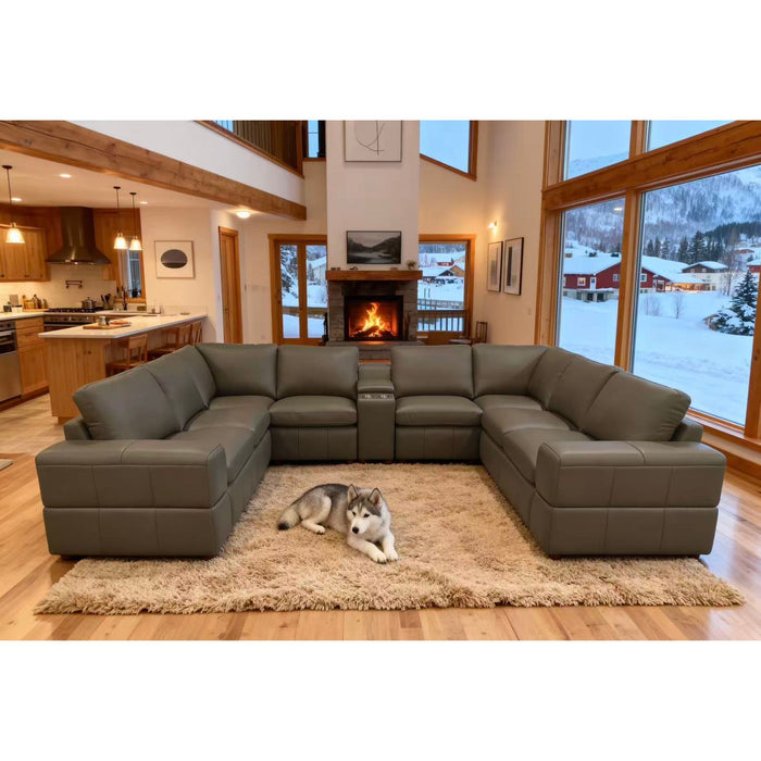 Modular Sectional With Large Square Arms Home Essentials