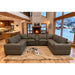Modular Sectional With Large Square Arms Home Essentials