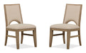 Tristan - Upholstered Side Chair (Set of 2) - Swiss Coffee Magnussen Furniture